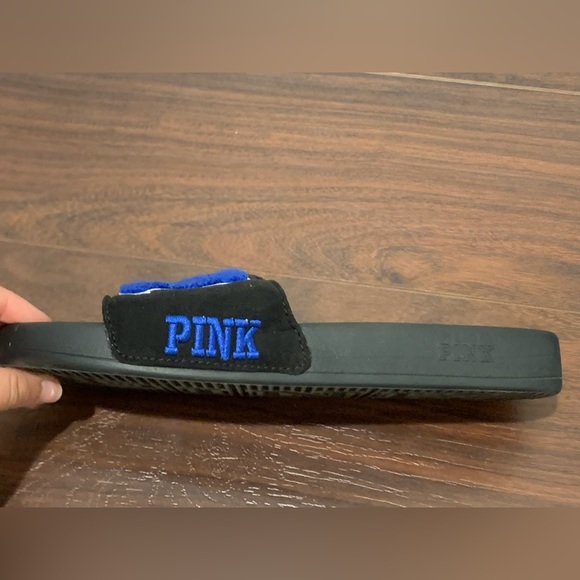 Victoria Secret PINK UK University of Kentucky Collegiate Sherpa Slides Sandals - Picture 8 of 13